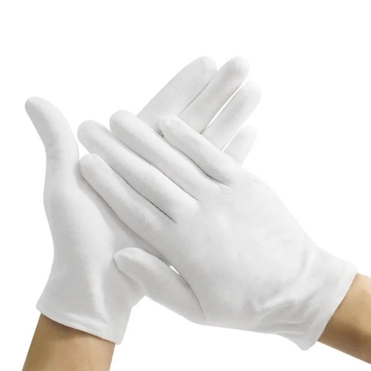 12 Pairs Pure Cotton Working Gloves，Thickened Cotton