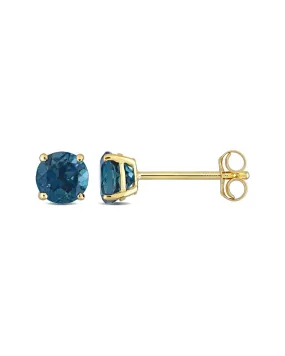 14K 1.20 ct. tw. London Blue Topaz Studs