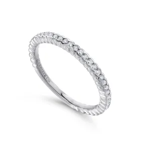 14K White Gold Diamond Band - LR51171W45JJ