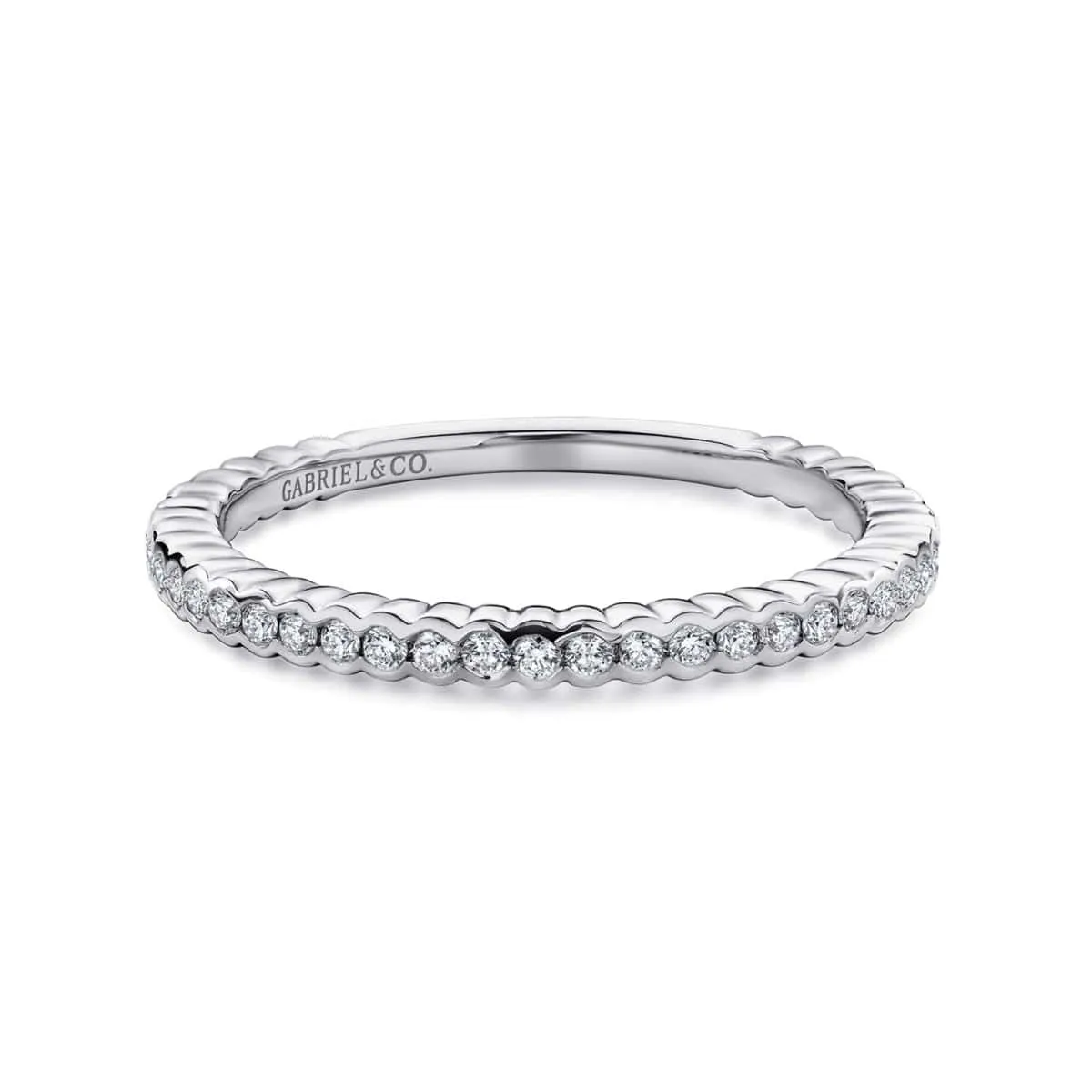 14K White Gold Diamond Band - LR51171W45JJ