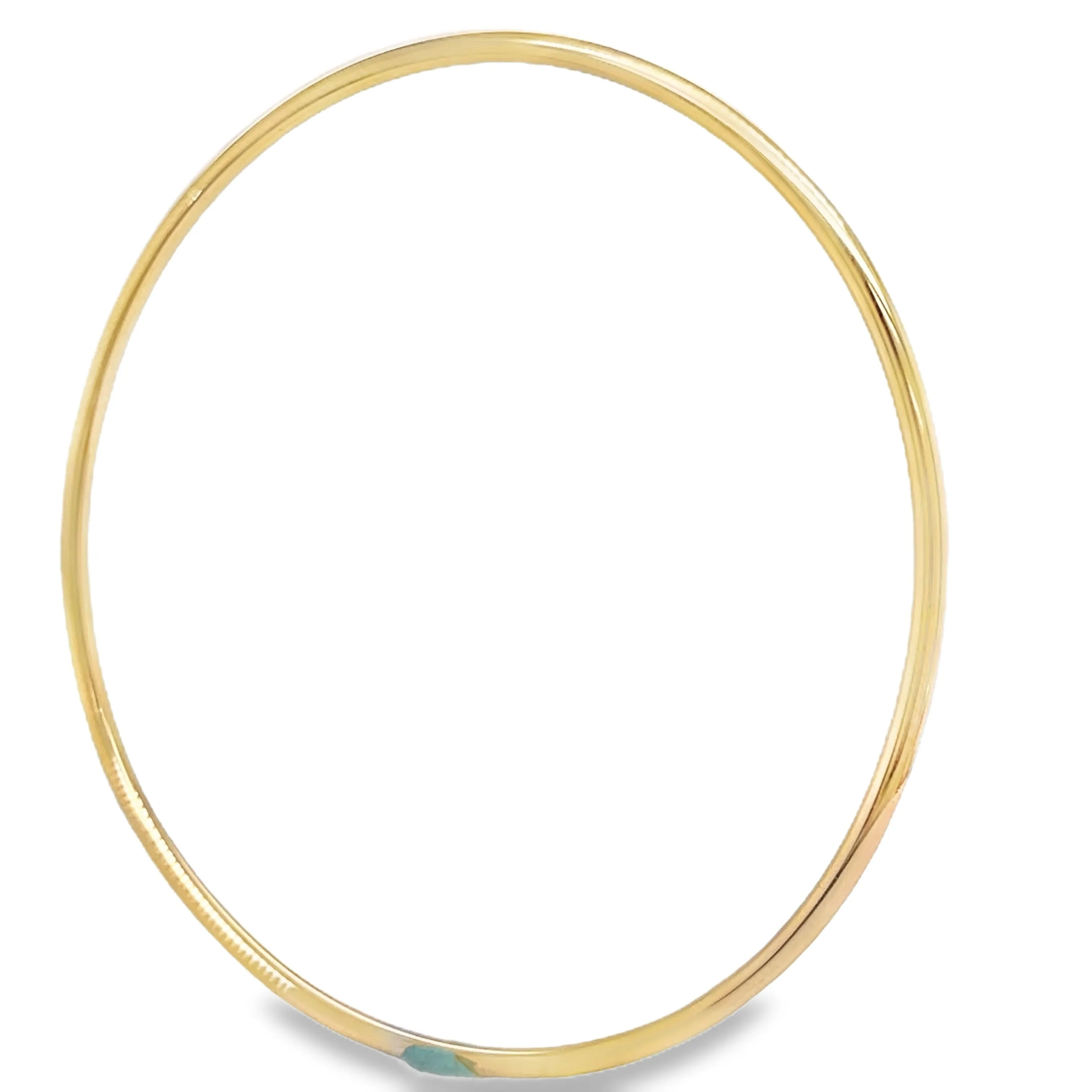 18k Classic Slip-on Bangle Bracelet 7.66 dtw