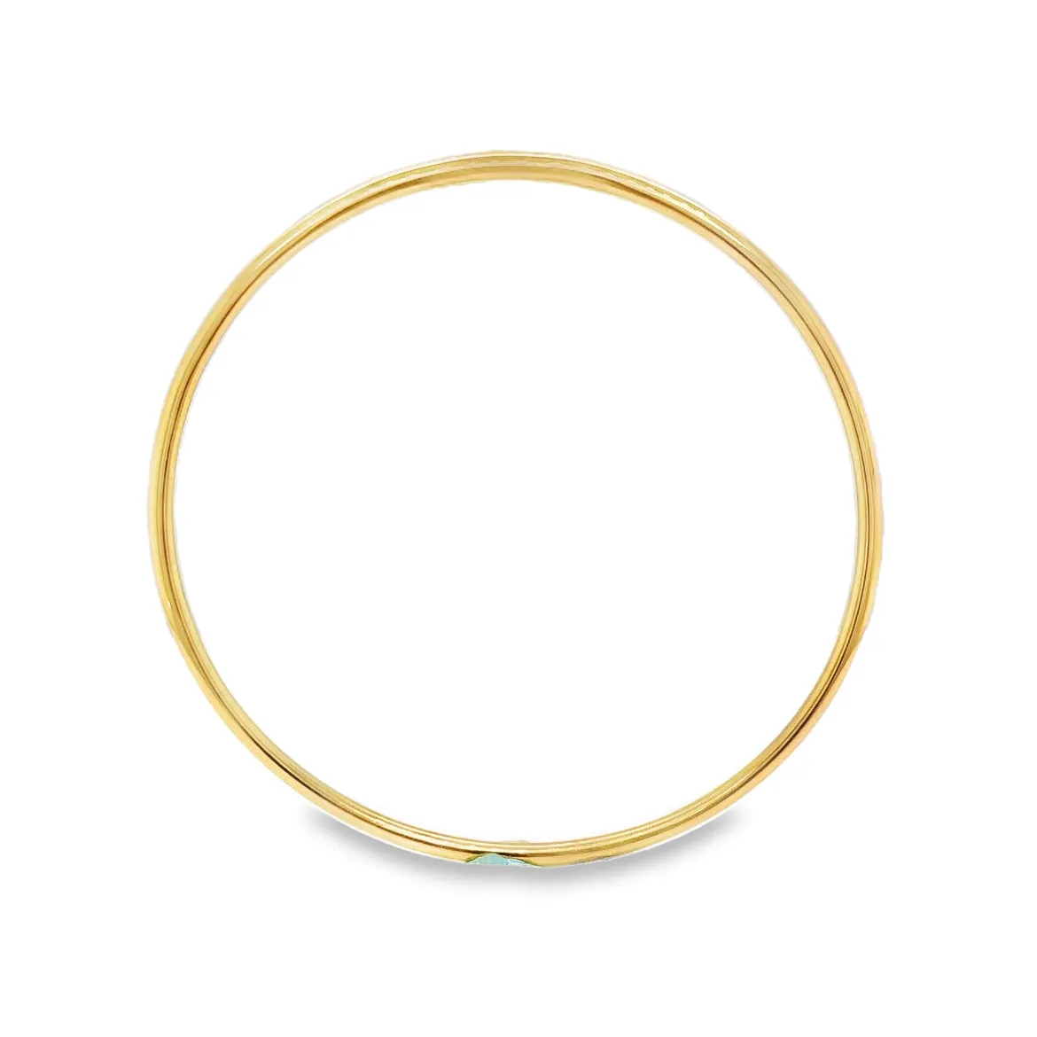 18k Classic Slip-on Bangle Bracelet 7.66 dtw