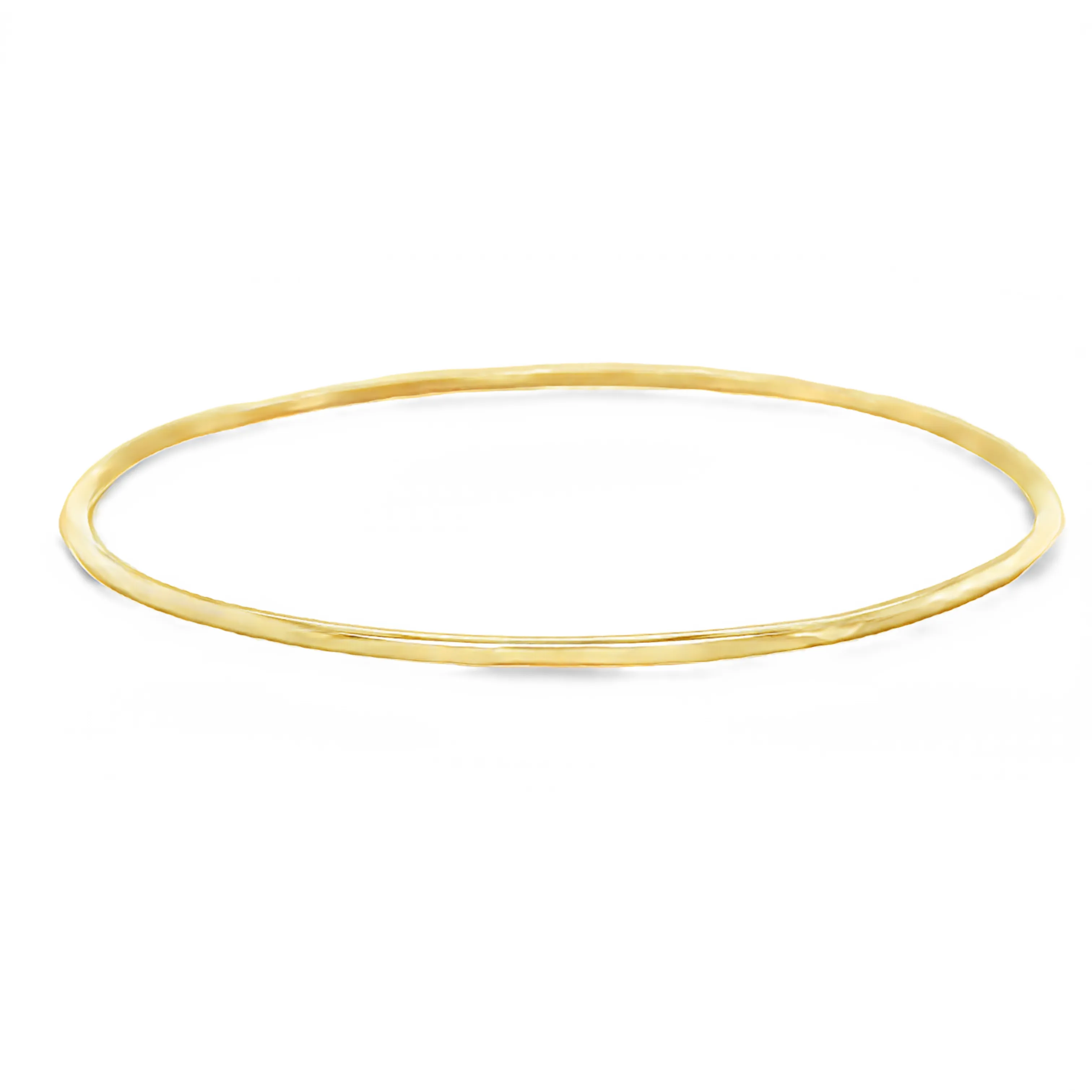 18k Classic Slip-on Bangle Bracelet 7.66 dtw