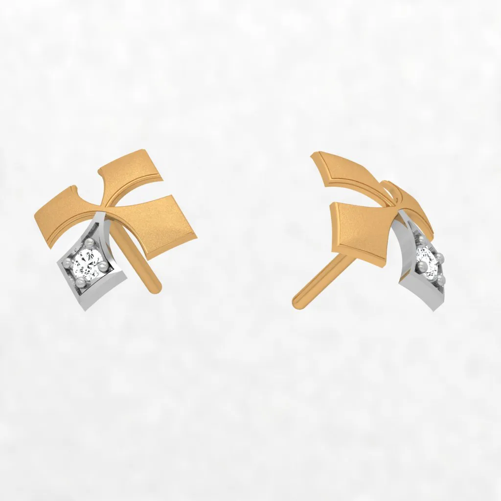 18KT Gold And Diamond Earrings To Celebrate The Festive Season Ahead