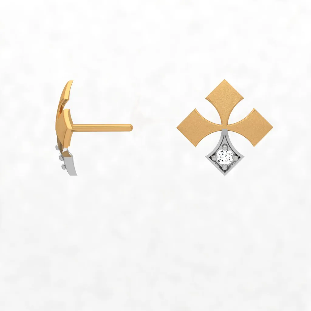 18KT Gold And Diamond Earrings To Celebrate The Festive Season Ahead