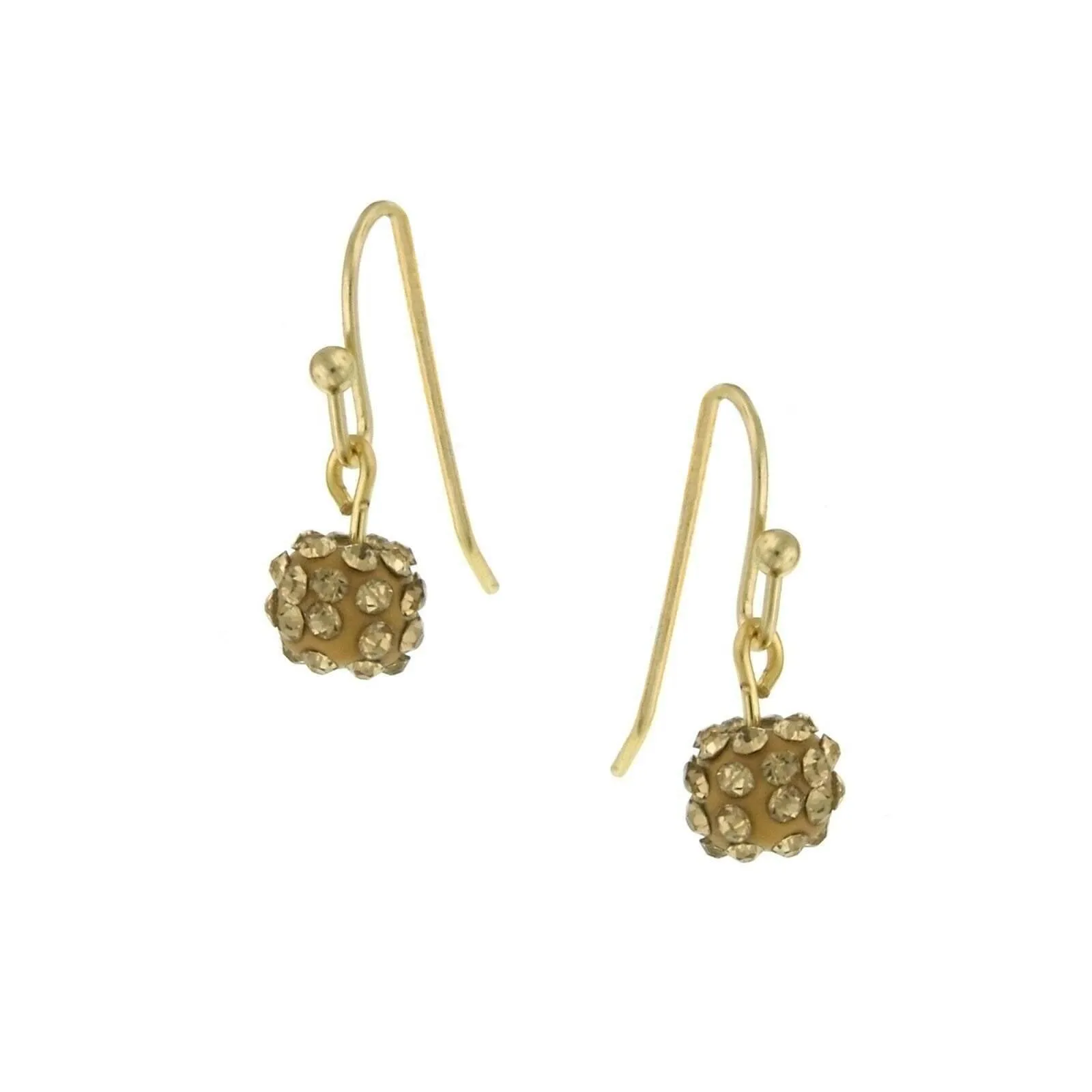 1928 Jewelry Pave 6mm Cluster Drop Earrings