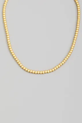 1MIL Gold Plated Dainty Beaded Necklace