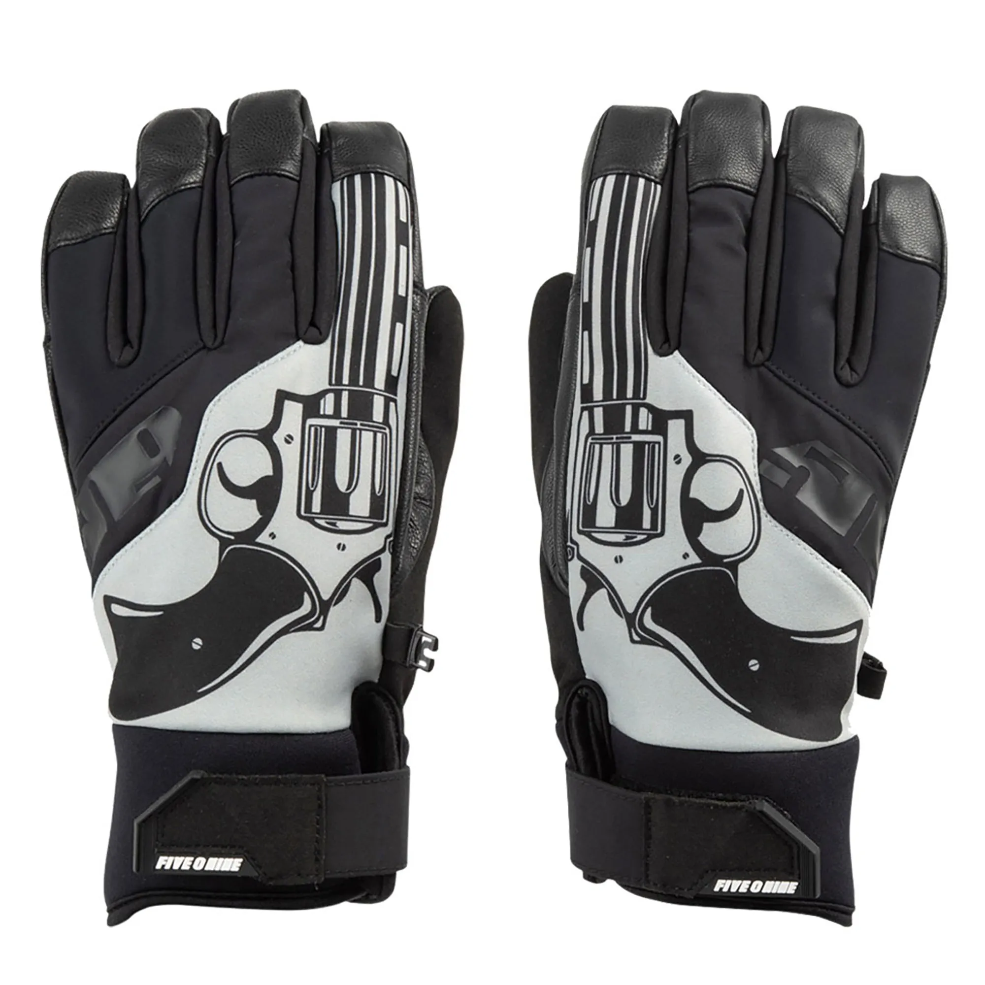 509 Freeride Standard Snowmobile Gloves Black Revolver