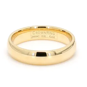 5mm 18k Gold Wedding Band