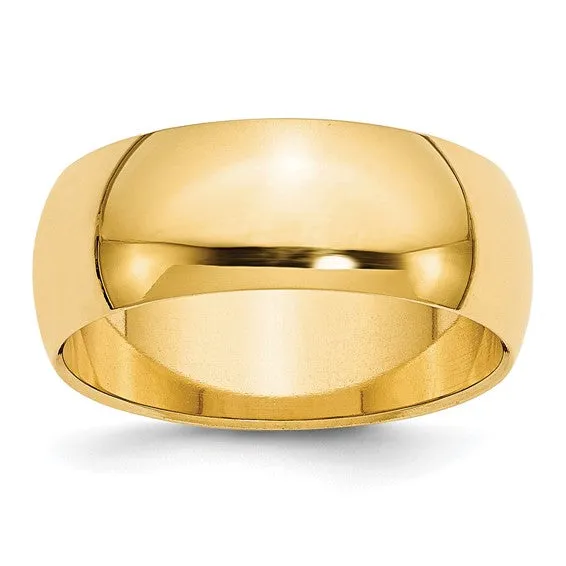 7MM Yellow Gold Wedding Band