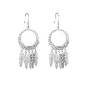 925 Sterling Silver Chandelier Leaf & Drop Earrings for Women, Fashion Jewelry