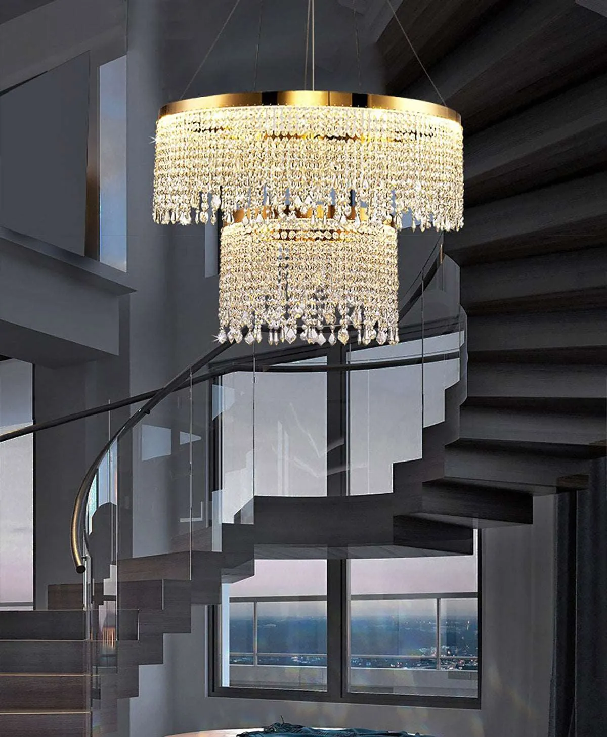 Adena Crystal Chandelier