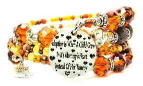 Adoption Is When A Child Grows In Its Moms Heart Instead Of Her Tummy Multi Wrap Bracelet '