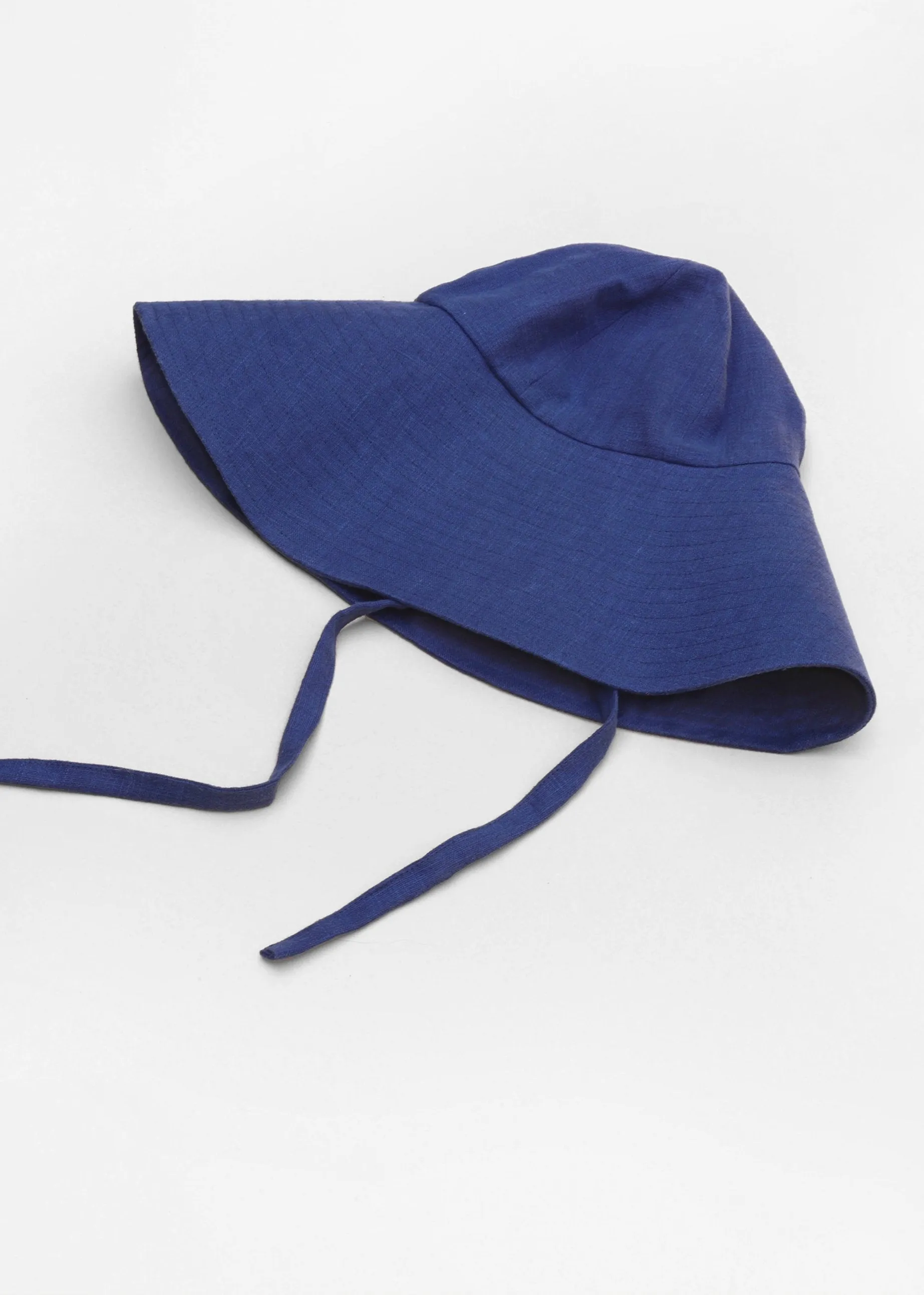 Adult Linen Hat | Indigo