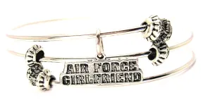 Air Force Girlfriend Triple Style Expandable Bangle Bracelet