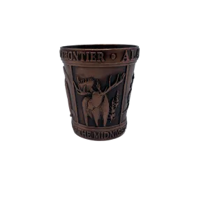 Alaska Map Animals Copper Shot Glass