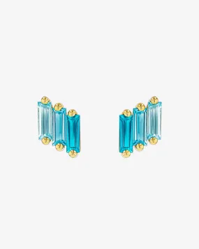 Amalfi Midi Light Blue Ombre Studs