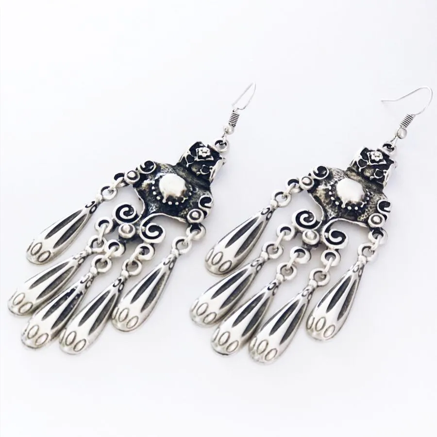 Anatolian Boho Earrings - "Twilight Chandelier"