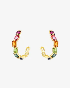 Ann Rainbow Midi Hoops