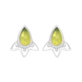 ARIA - Peridot & Sterling Silver Studs