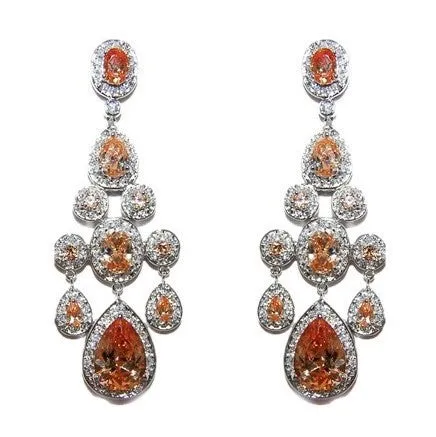 Ariana Champagne Sassy Chandelier Earrings | 71mm