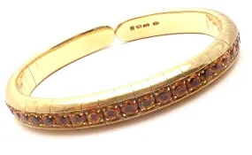 Authentic! Pasquale Bruni 18k Yellow Gold Citrine Bangle Bracelet