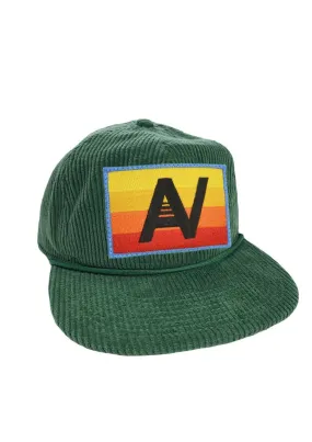 Aviator Nation LOGO RAINBOW VINTAGE CORDUROY TRUCKER HAT