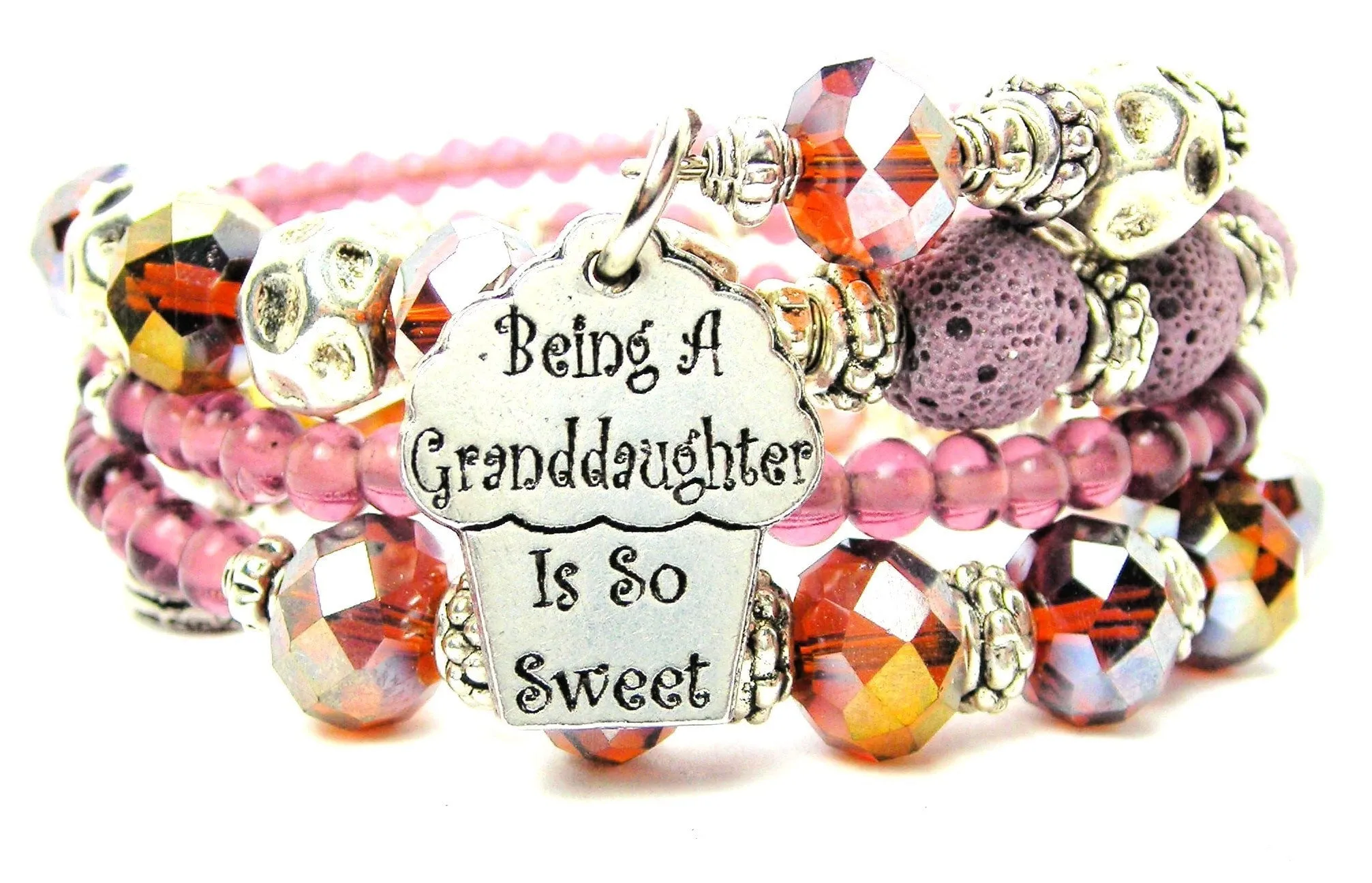 Being A Granddaughter Is So Sweet Multi Wrap Bracelet