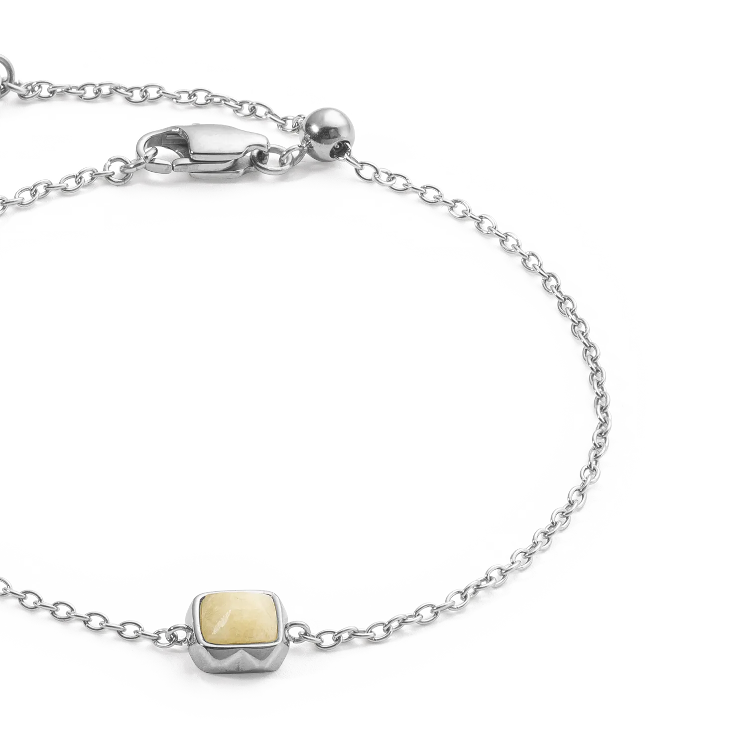 Birthstone November Bracelet Citrine Silver