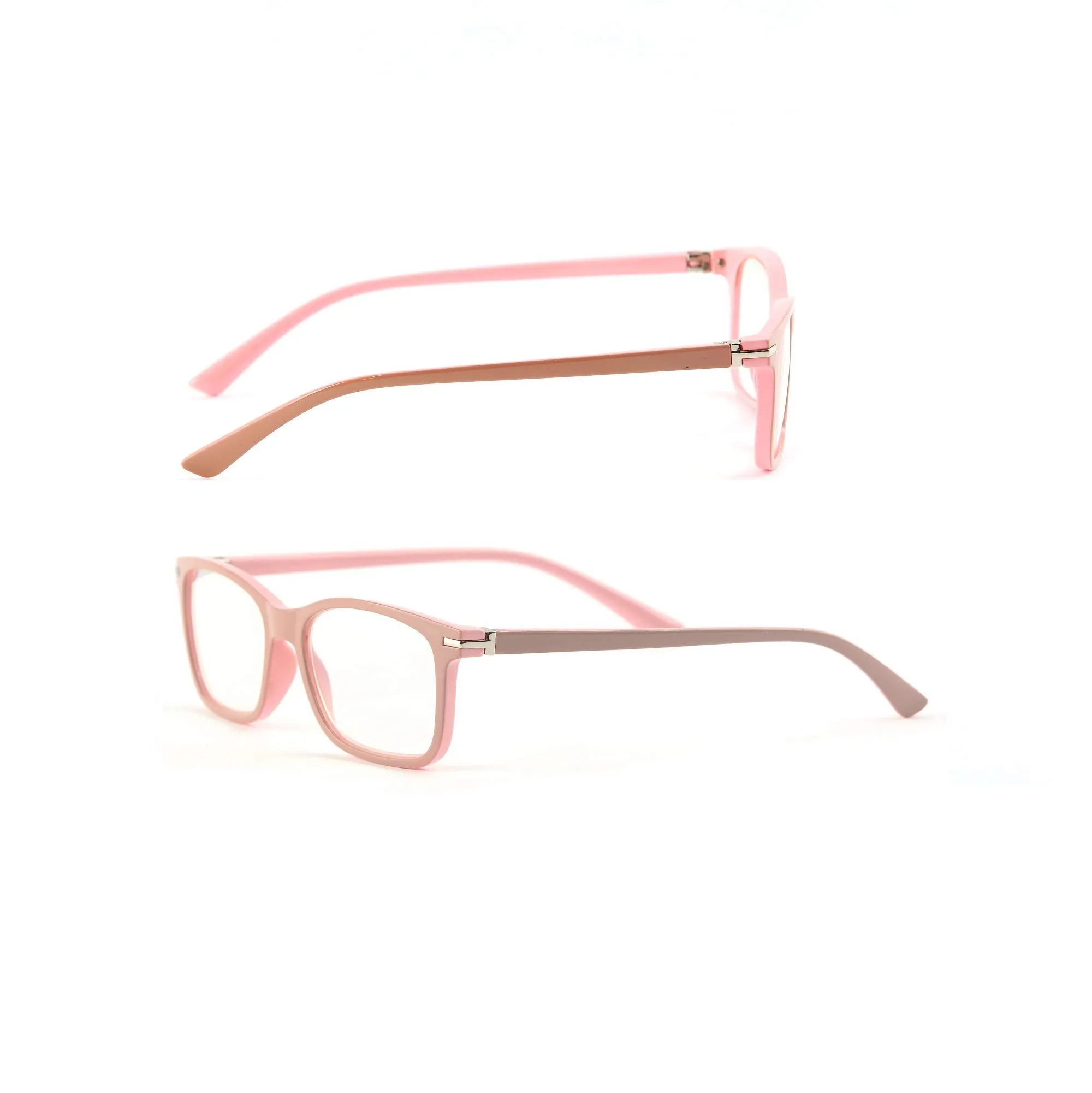 Blue-Light-Blocking-Reading-Glasses-Beige-Pink-3-75-Magnification-Computer-Glasses