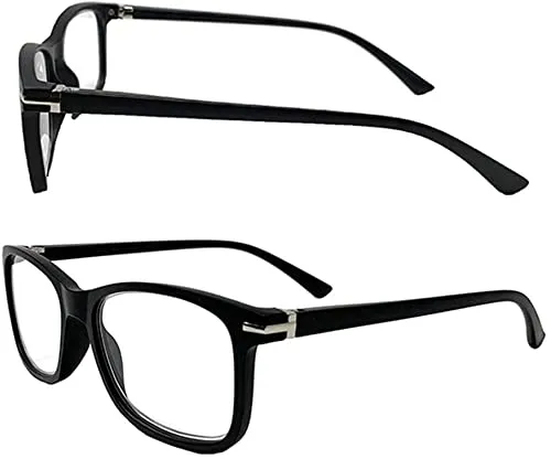 Blue-Light-Blocking-Reading-Glasses-Black-3-50-Magnification-Computer-Glasses