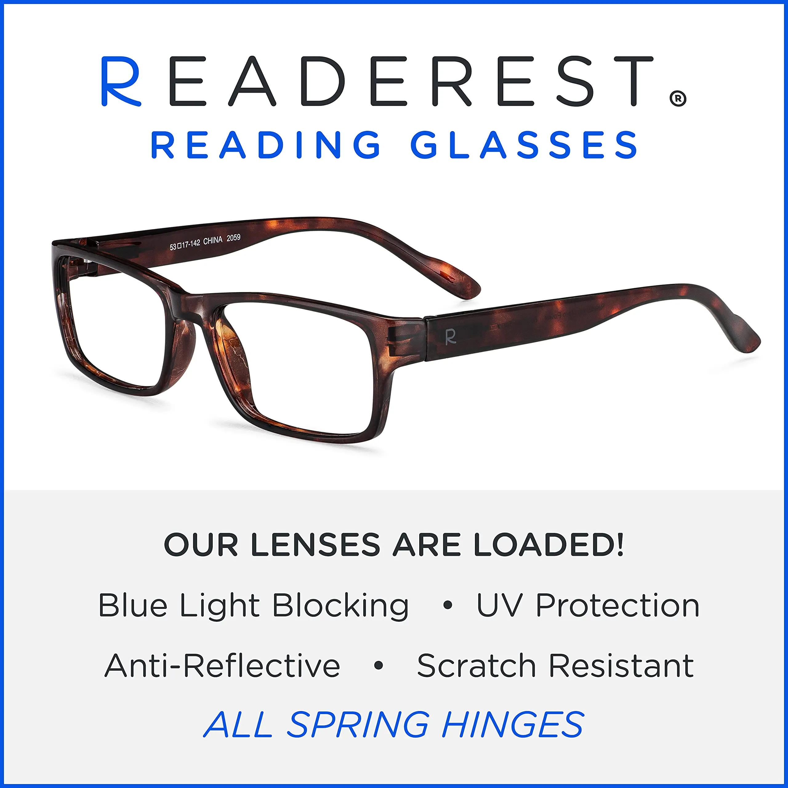 Blue-Light-Blocking-Reading-Glasses-Bourbon-Tortoise-1-25-Magnification Anti Glare