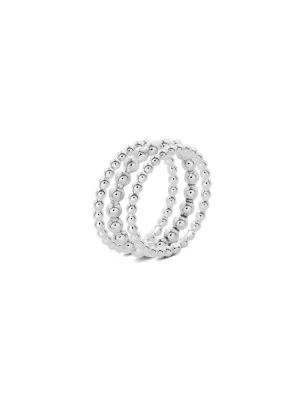 Bold Champagne Rings Combo Silver