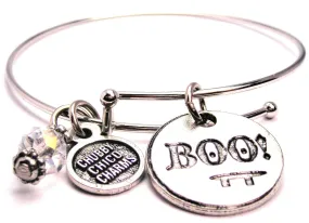 Boo With Face Expandable Bangle Bracelet