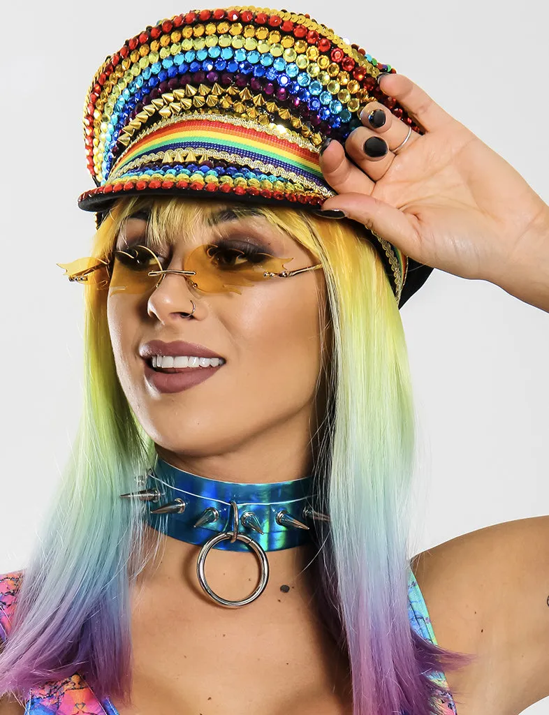 BURNER SEQUIN FESTIVAL HAT - RAINBOW PRIDE