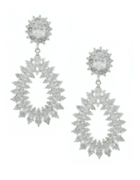 Carlotta Crystal Hoop Statement Earrings