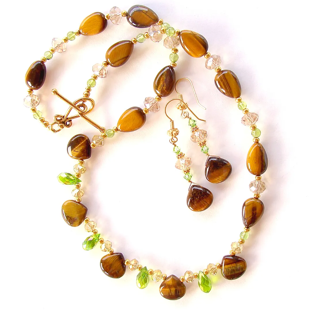 Cassandra: Gemini Gemstone Necklace Set