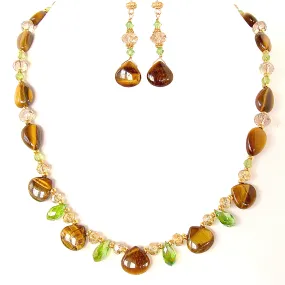 Cassandra: Gemini Gemstone Necklace Set