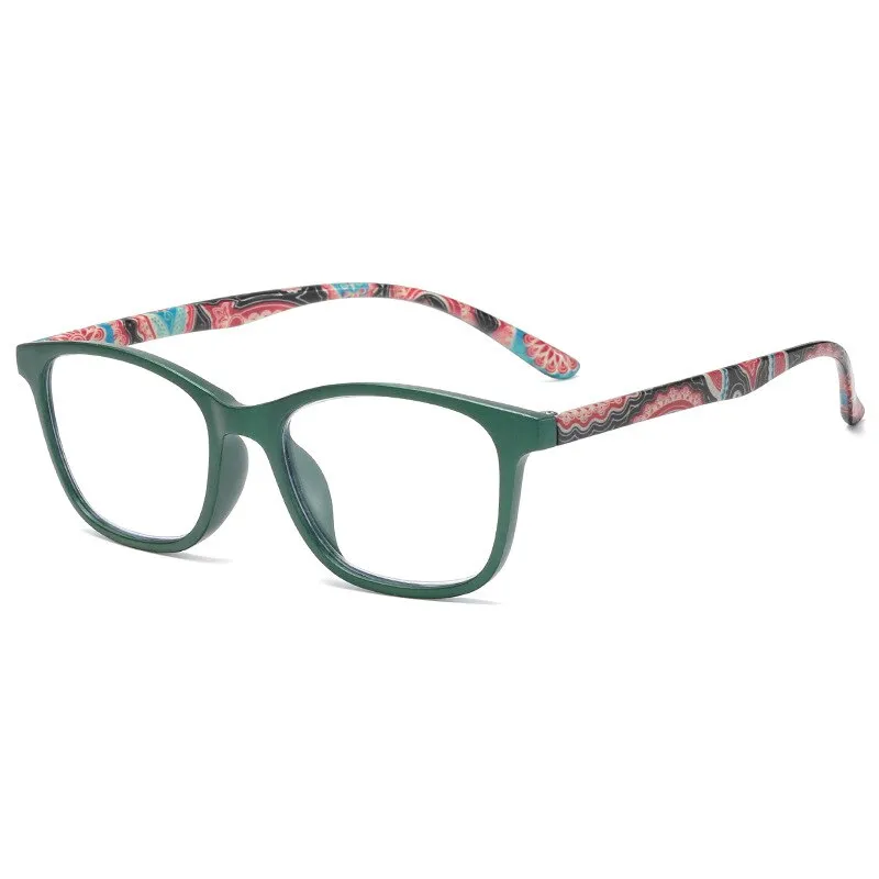 CCspace Women's Full Rim Square Acetate Hyperopic Reading Glasses 54559