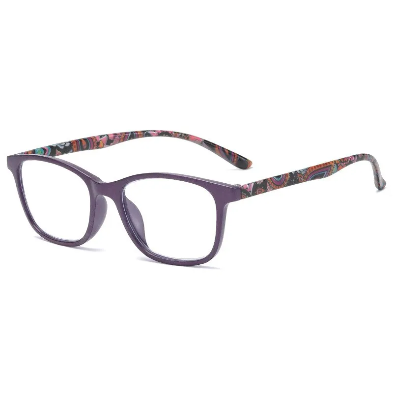 CCspace Women's Full Rim Square Acetate Hyperopic Reading Glasses 54559