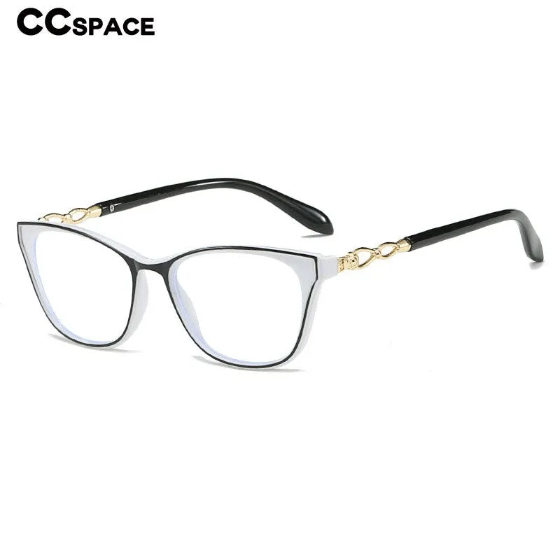 CCspace Women's Full Rim Square Acetate Hyperopic Reading Glasses 56156