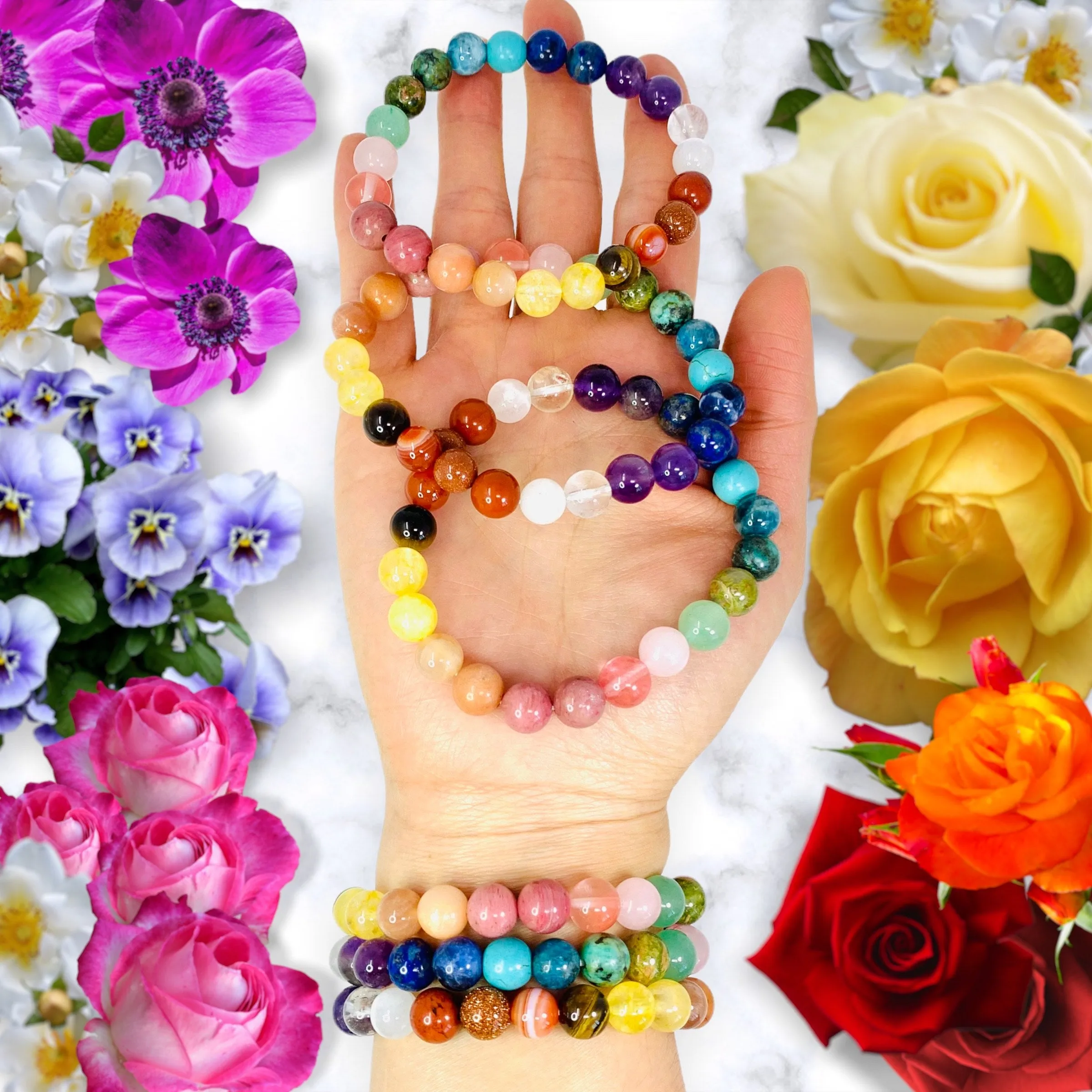 Chakra Zodiac Crystal Bracelet