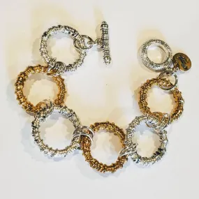 Chunky Big Link Bracelet Gold & Silver