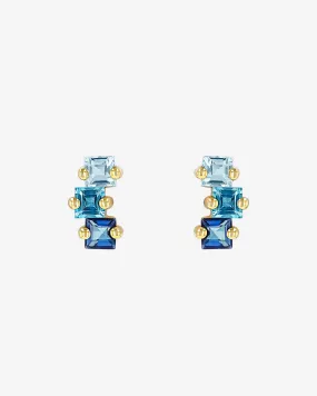 Cierra Blue Ombre Midi Studs