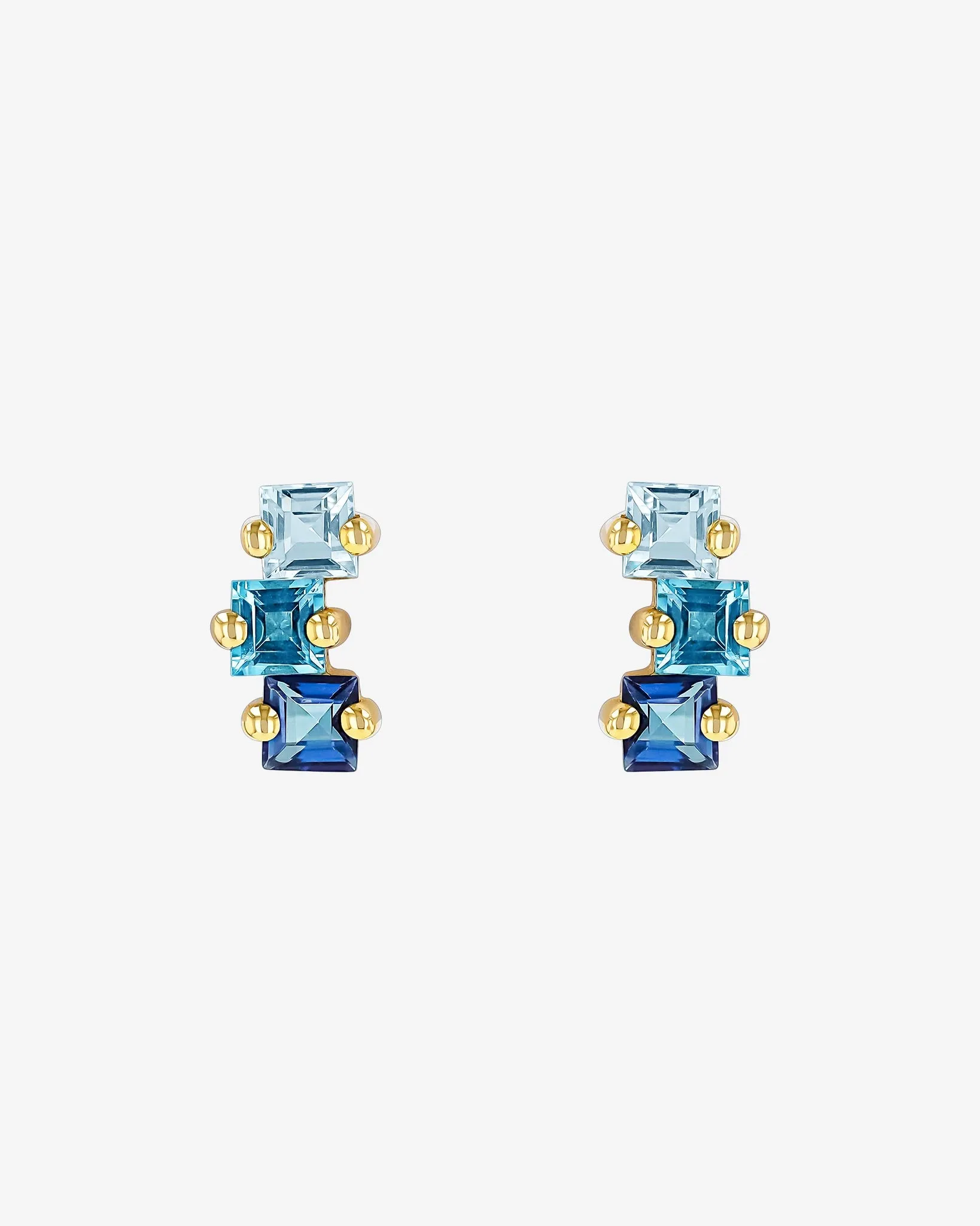 Cierra Blue Ombre Midi Studs