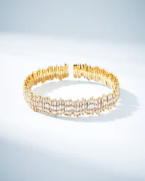 Classic Gold Full Baguette Milli Bangle