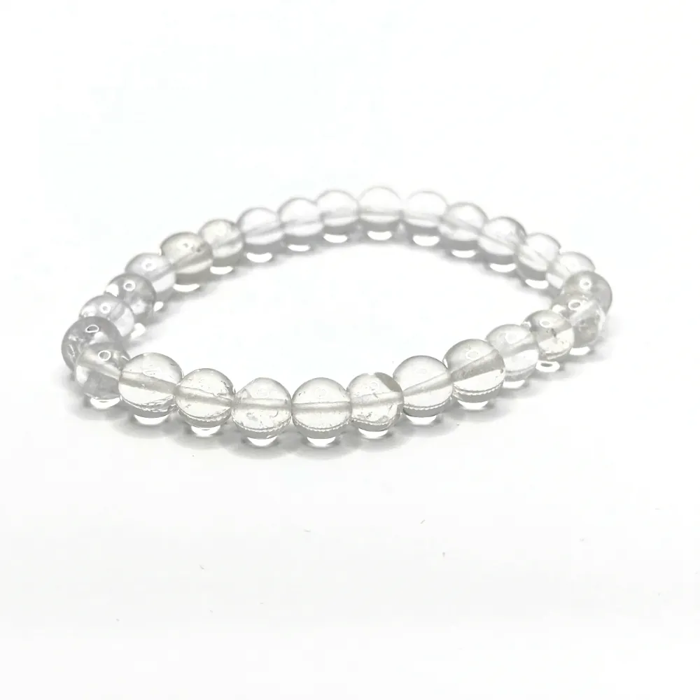 Clear Quartz Crystal Bracelet - Amplifies Energy | Healing | Enlightenment