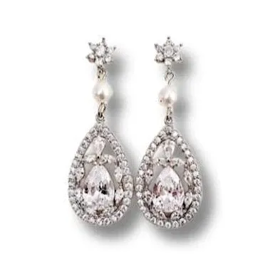 CZ Statement Earrings Rukhsana