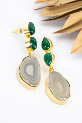 Dasha Jade Crater Earring