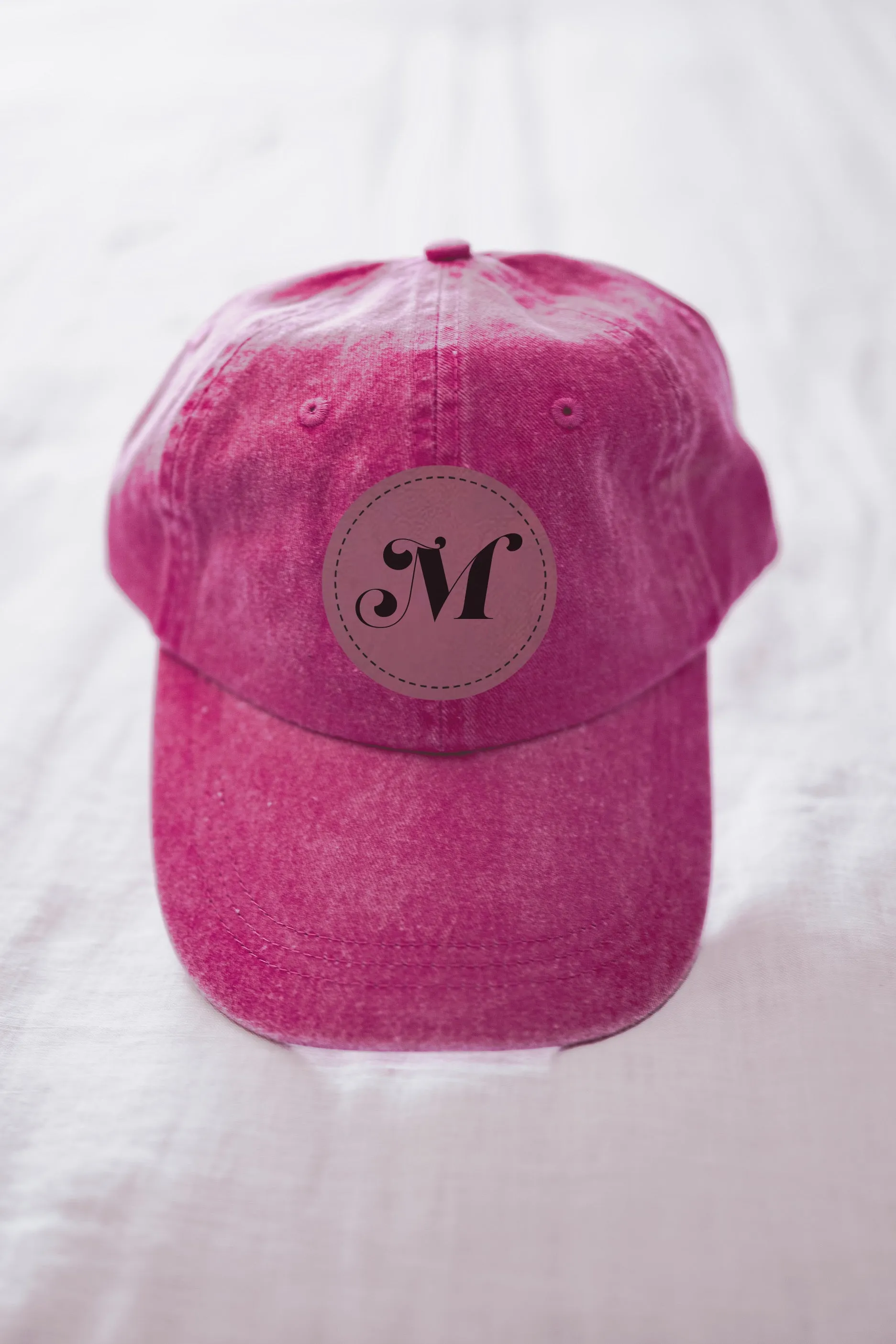 Decorative Script Monogram Hat